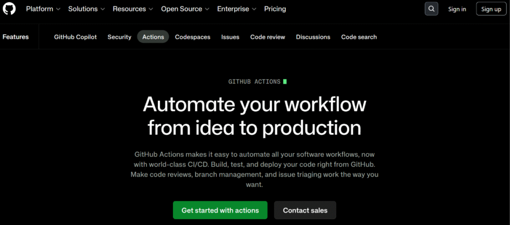 Github Actions - Hero Banner